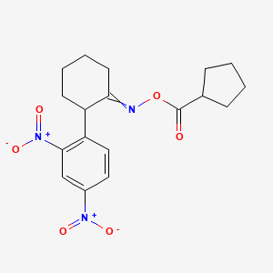 [[2-(2,4-Dinitrophenyl)cyclohexylidene]amino] cyclopentanecarboxylate