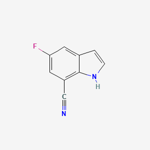 5-fluoro-1H-indole-7-carbonitrile