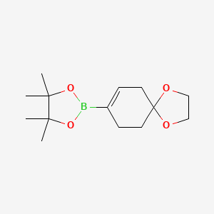 4,4,5,5-Tetramethyl-2-(1,4-dioxaspiro[4.5]dec-7-en-8-yl)-1,3,2-dioxaborolane
