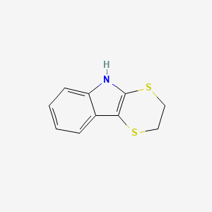 molecular formula C10H9NS2 B1307199 2,3-Dihydro-5H-1,4-dithiino[2,3-b]indole CAS No. 352524-37-9