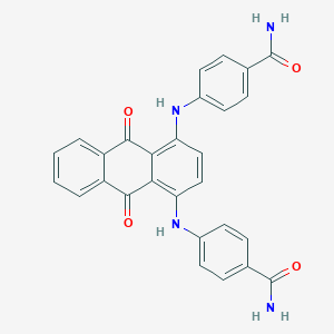 molecular formula C28H20N4O4 B013072 1,4-Bis(4-carbamoylanilino)-9,10-anthraquinone CAS No. 110927-96-3