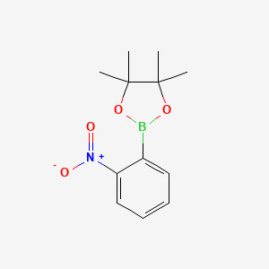 molecular formula C12H16BNO4 B1307208 4,4,5,5-Tetramethyl-2-(2-nitrophenyl)-1,3,2-dioxaborolane CAS No. 190788-59-1