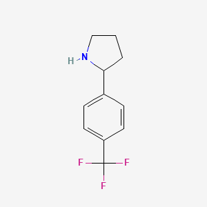 molecular formula C11H12F3N B1307212 2-[4-(Trifluoromethyl)phenyl]pyrrolidine CAS No. 298690-84-3