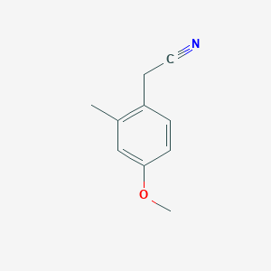 B1307242 4-Methoxy-2-methylphenylacetonitrile CAS No. 262298-02-2