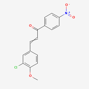 (E)-3-(3-chloro-4-methoxyphenyl)-1-(4-nitrophenyl)-2-propen-1-one