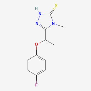 5-[1-(4-fluorophenoxy)ethyl]-4-methyl-4H-1,2,4-triazole-3-thiol