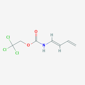 molecular formula C7H8Cl3NO2 B130727 2,2,2-Trichloroethyl (1E)-buta-1,3-dien-1-ylcarbamate CAS No. 77627-82-8