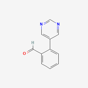 2-(Pyrimidin-5-yl)benzaldehyde