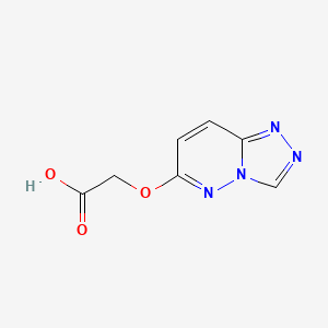 molecular formula C7H6N4O3 B1307294 ([1,2,4]三唑并[4,3-b]哒嗪-6-氧基)-乙酸 CAS No. 842972-47-8