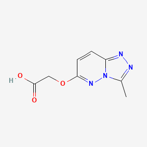 molecular formula C8H8N4O3 B1307295 (3-Methyl-[1,2,4]triazolo[4,3-b]pyridazin-6-yloxy)-acetic acid CAS No. 842972-52-5