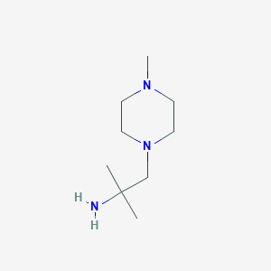 2-Methyl-1-(4-methylpiperazin-1-yl)propan-2-amine