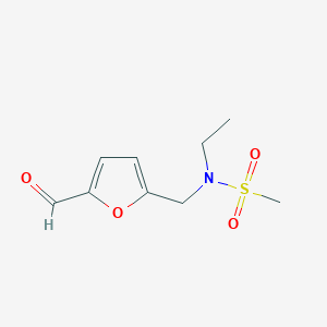 molecular formula C9H13NO4S B1307304 N-Ethyl-N-(5-formyl-furan-2-ylmethyl)-methanesulfonamide CAS No. 842974-59-8