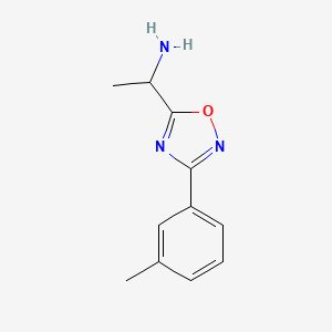 1-(3-m-Tolyl-[1,2,4]oxadiazol-5-yl)-ethylamine