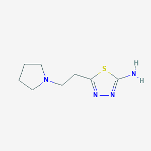 5-(2-Pyrrolidin-1-yl-ethyl)-[1,3,4]thiadiazol-2-ylamine