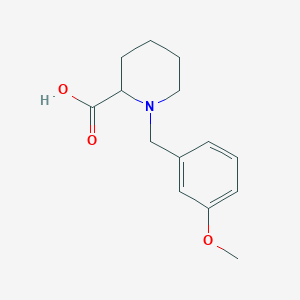 molecular formula C14H19NO3 B1307358 1-(3-Methoxy-benzyl)-piperidine-2-carboxylic acid CAS No. 187994-08-7