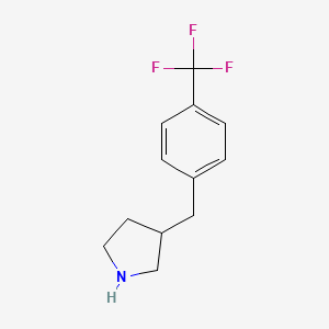 molecular formula C12H14F3N B1307364 3-(4-(三氟甲基)苄基)吡咯烷 CAS No. 957998-84-4