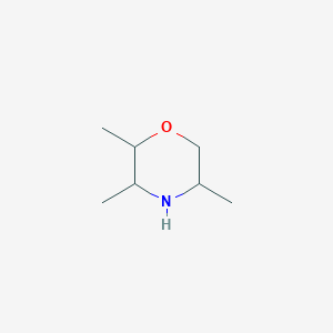 molecular formula C7H15NO B13073700 2,3,5-Trimethylmorpholine 