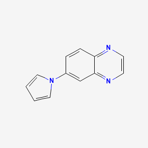 molecular formula C12H9N3 B1307377 6-(1H-pyrrol-1-yl)quinoxaline CAS No. 478260-01-4