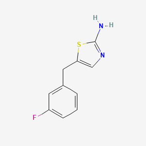 molecular formula C10H9FN2S B1307378 5-(3-Fluorobenzyl)-1,3-thiazol-2-amine CAS No. 884497-40-9