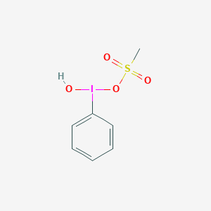 molecular formula C7H9IO4S B013074 [Hydroxy(methanesulfonyloxy)iodo]benzene CAS No. 105551-42-6