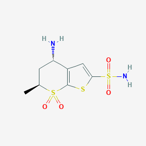 molecular formula C8H12N2O4S3 B130741 N-Deethyldorzolamide CAS No. 154154-90-2