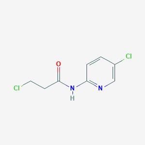 molecular formula C8H8Cl2N2O B1307421 3-氯-N-(5-氯吡啶-2-基)丙酰胺 CAS No. 349124-70-5