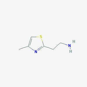 molecular formula C6H10N2S B1307425 2-(4-methyl-1,3-thiazol-2-yl)ethanamine CAS No. 61887-91-0