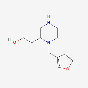 2-[1-(3-Furylmethyl)-2-piperazinyl]ethanol