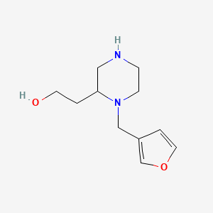 molecular formula C11H18N2O2 B1307430 2-[1-(3-Furylmethyl)-2-piperazinyl]ethanol CAS No. 815655-77-7