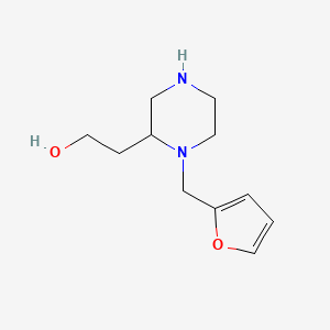molecular formula C11H18N2O2 B1307431 2-[1-(2-呋喃甲基)-2-哌嗪基]乙醇 CAS No. 815655-78-8