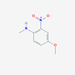 B1307448 4-Methoxy-N-methyl-2-nitrobenzenamine CAS No. 3360-79-0