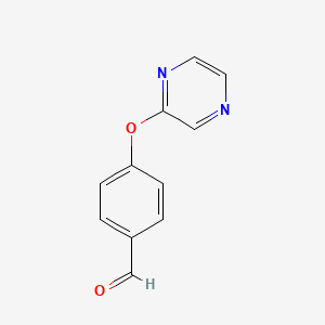 4-(Pyrazin-2-yloxy)benzaldehyde