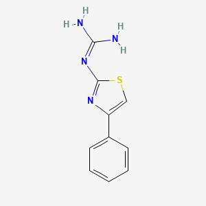 molecular formula C10H10N4S B1307496 N-(4-phenyl-1,3-thiazol-2-yl)guanidine CAS No. 2507-81-5