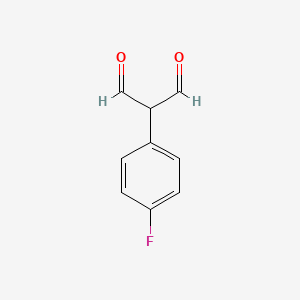 molecular formula C9H7FO2 B1307508 2-(4-Fluorophenyl)propanedial CAS No. 493036-47-8