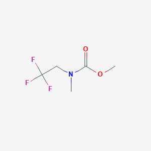molecular formula C5H8F3NO2 B130753 methyl N-methyl-N-(2,2,2-trifluoroethyl)carbamate CAS No. 154503-91-0