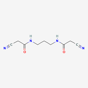 molecular formula C9H12N4O2 B1307547 Acetamide, N,N'-1,3-propanediylbis[2-cyano- CAS No. 111233-69-3