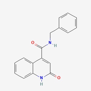molecular formula C17H14N2O2 B1307558 N-benzyl-2-hydroxyquinoline-4-carboxamide CAS No. 528831-13-2