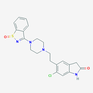 molecular formula C21H21ClN4O2S B130756 齐拉西酮亚砜 CAS No. 188797-80-0