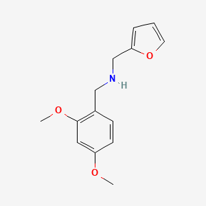 molecular formula C14H17NO3 B1307573 (2,4-Dimethoxy-benzyl)-furan-2-ylmethyl-amine CAS No. 510723-66-7