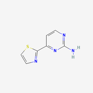 molecular formula C7H6N4S B1307577 4-(1,3-Thiazol-2-yl)pyrimidin-2-amine CAS No. 874830-88-3