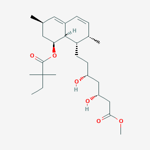 molecular formula C26H42O6 B130758 辛伐他汀羟基酸甲酯 CAS No. 145576-26-7