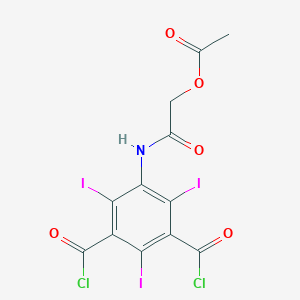 molecular formula C12H6Cl2I3NO5 B130759 5-[[2-(Acetyloxy)acetyl]amino]-2,4,6-triiodo-1,3-benzenedicarbonyl dichloride CAS No. 78314-12-2