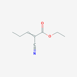 molecular formula C8H11NO2 B1307612 Ethyl 2-cyanopent-2-enoate CAS No. 144918-37-6