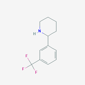 molecular formula C12H14F3N B1307632 2-[3-(Trifluoromethyl)phenyl]piperidine CAS No. 383128-75-4