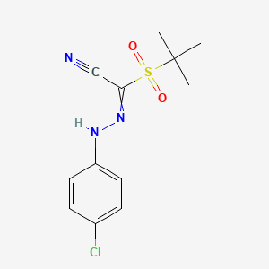 1-tert-butylsulfonyl-N-(4-chloroanilino)methanimidoyl cyanide