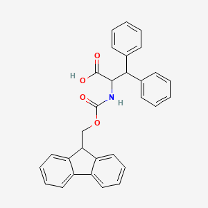 molecular formula C30H25NO4 B1307662 FMOC-DL-3,3-diphenylalanine CAS No. 839719-72-1