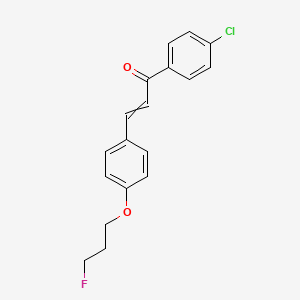 (E)-1-(4-chlorophenyl)-3-[4-(3-fluoropropoxy)phenyl]-2-propen-1-one