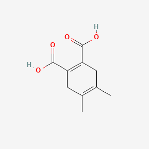 molecular formula C10H12O4 B1307700 1,4-Cyclohexadiene-1,2-dicarboxylic acid, 4,5-dimethyl- CAS No. 91061-82-4