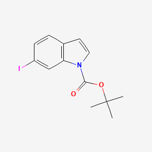 molecular formula C13H14INO2 B13077009 tert-Butyl 6-iodo-1H-indole-1-carboxylate CAS No. 1228349-18-5