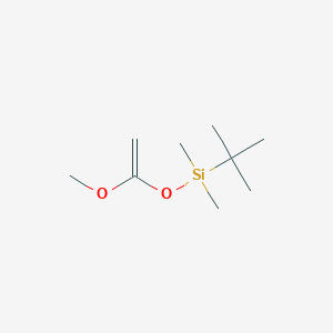 molecular formula C9H20O2Si B1307704 1-(tert-Butyldimethylsilyloxy)-1-methoxyethene CAS No. 77086-38-5